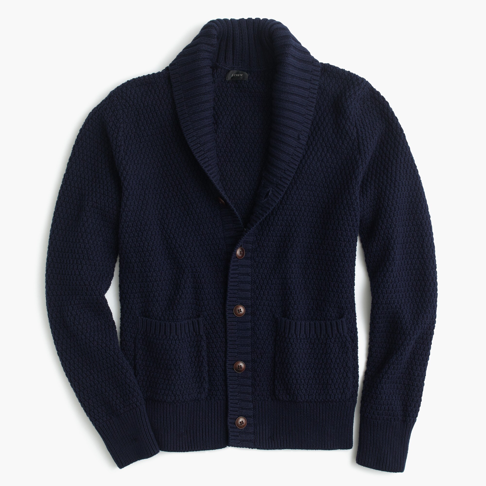 J.Crew Cotton Cardigan Sweater In Navy
