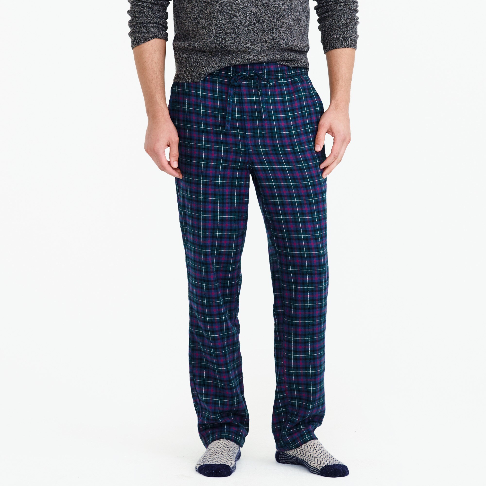 Flannel Pajama Pant In Multicolor Plaid Men's Sleepwear J.Crew