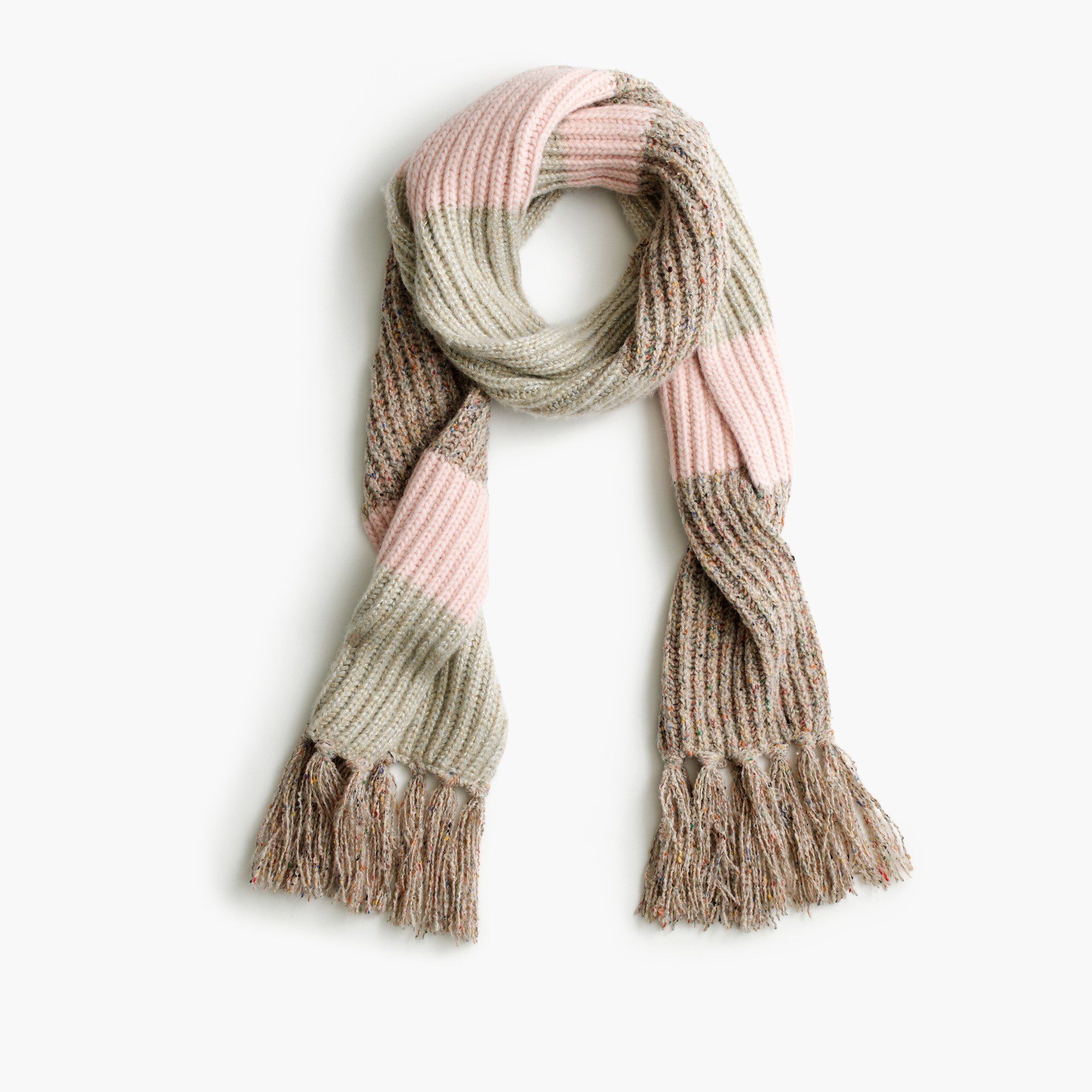 Italian WoolBlend Striped Scarf Women's Scarves J.Crew