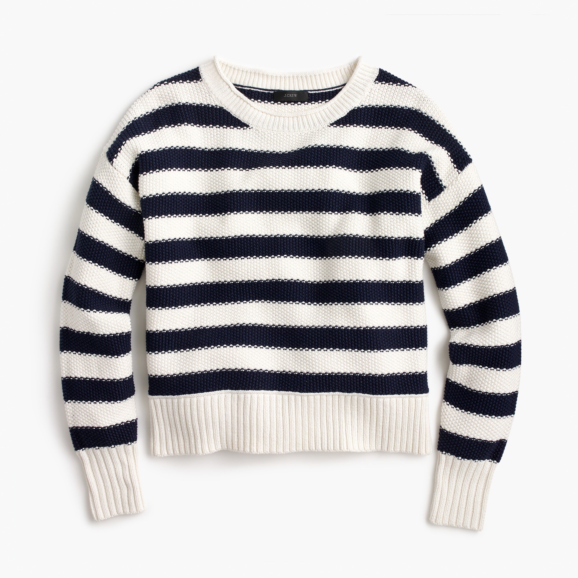 J.Crew Textured Striped Sweater
