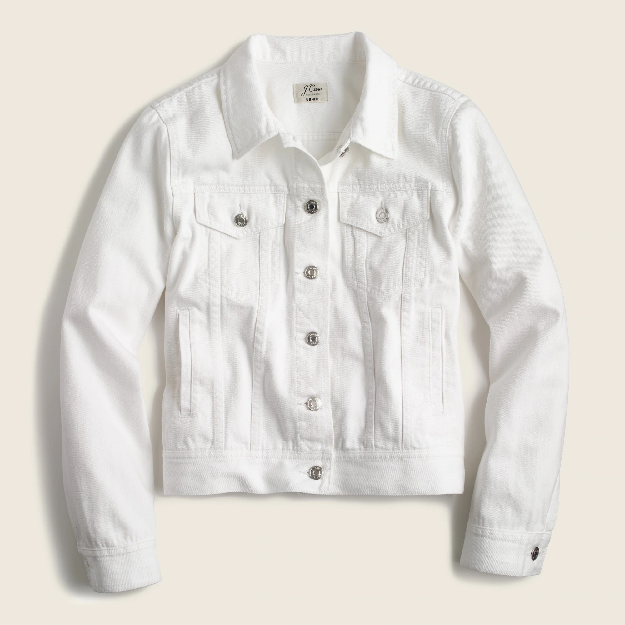 Ladies White Denim Jacket vlr.eng.br