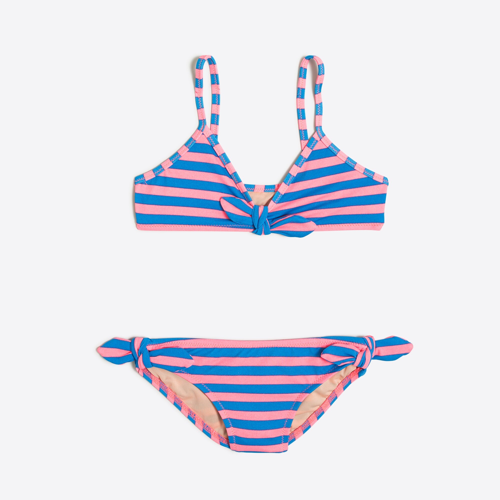 J.Crew Factory Girls' Striped Twopiece Bikini Set