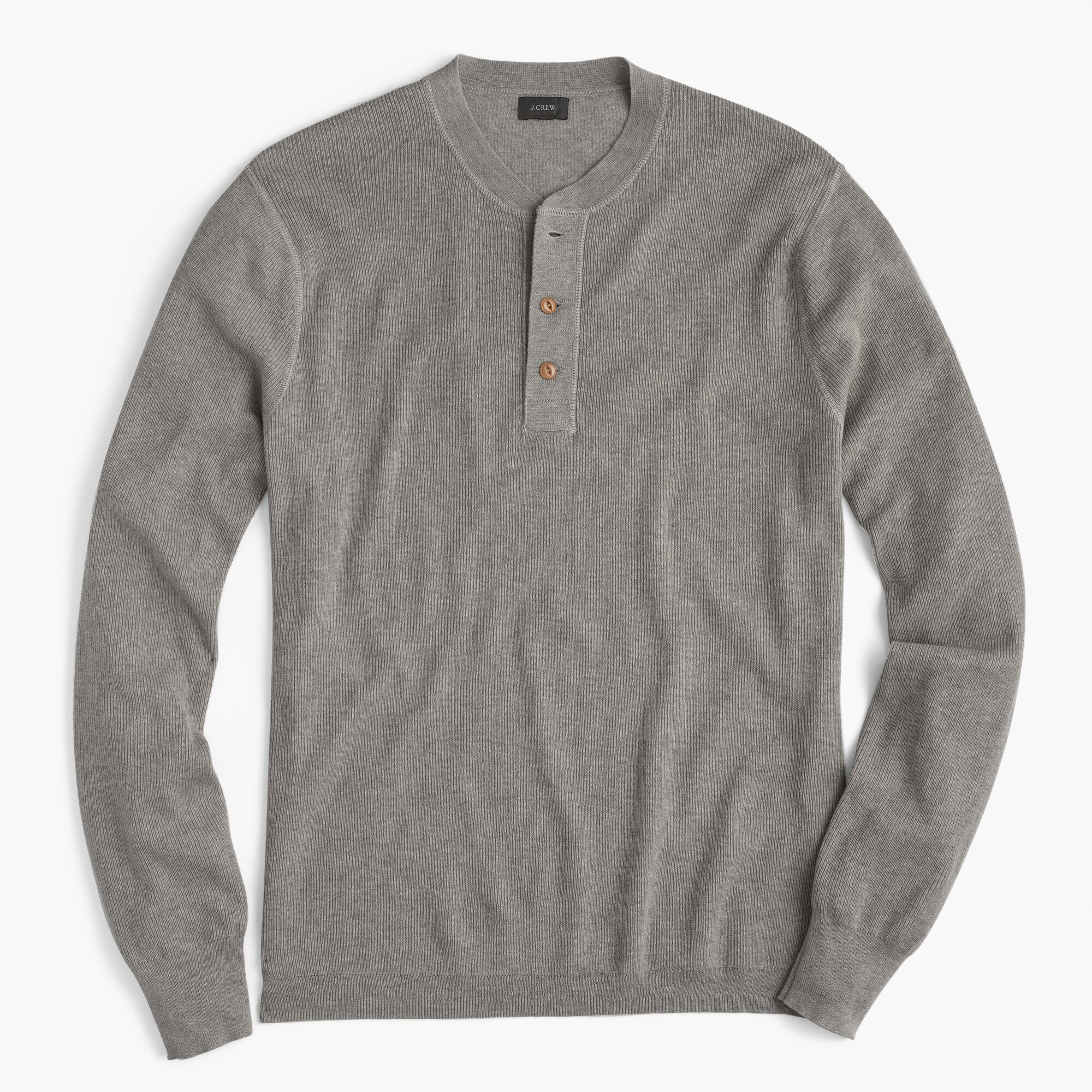 Woolcotton henley sweater Men sweaters J.Crew