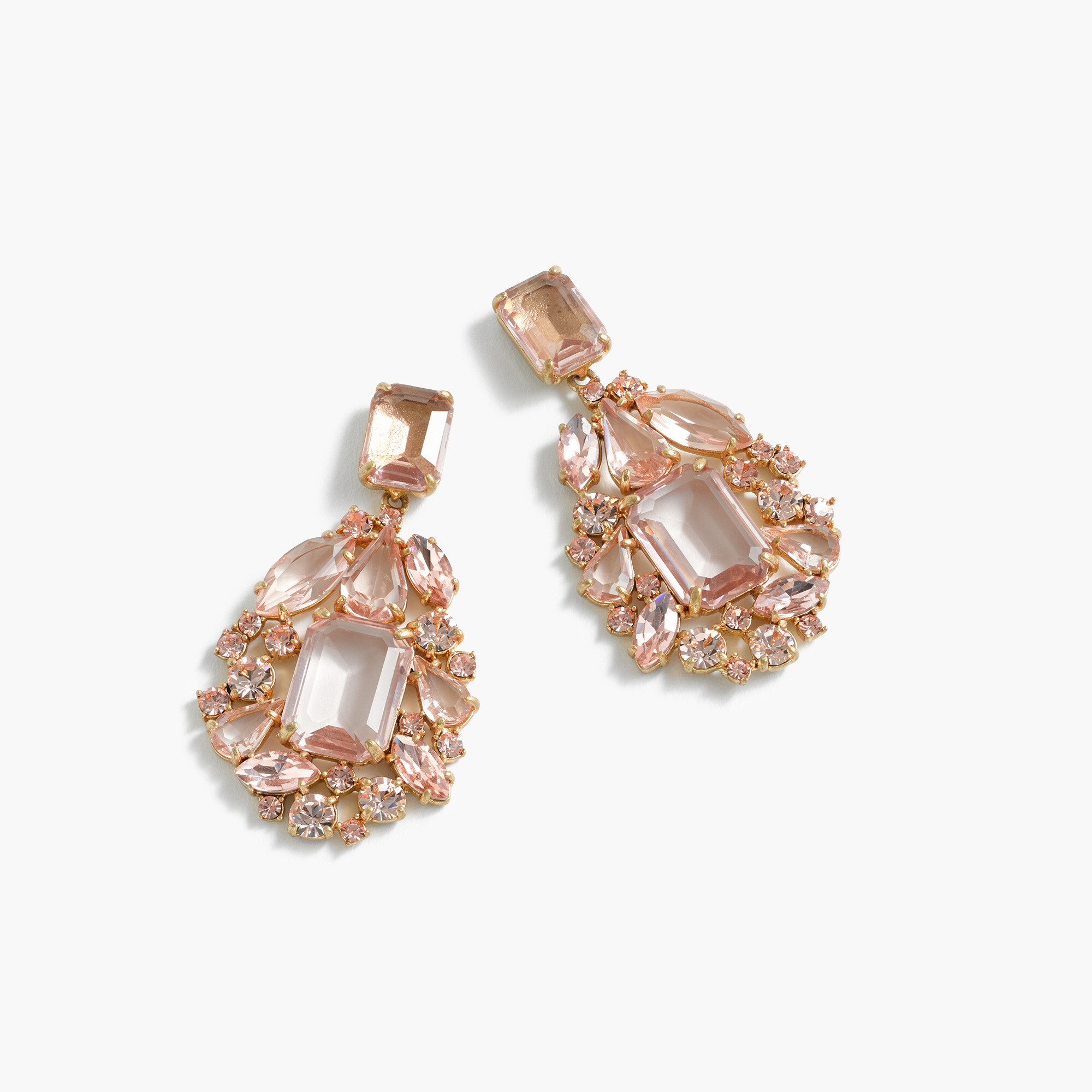 J.Crew Cluster Drop Stone Earrings For Women