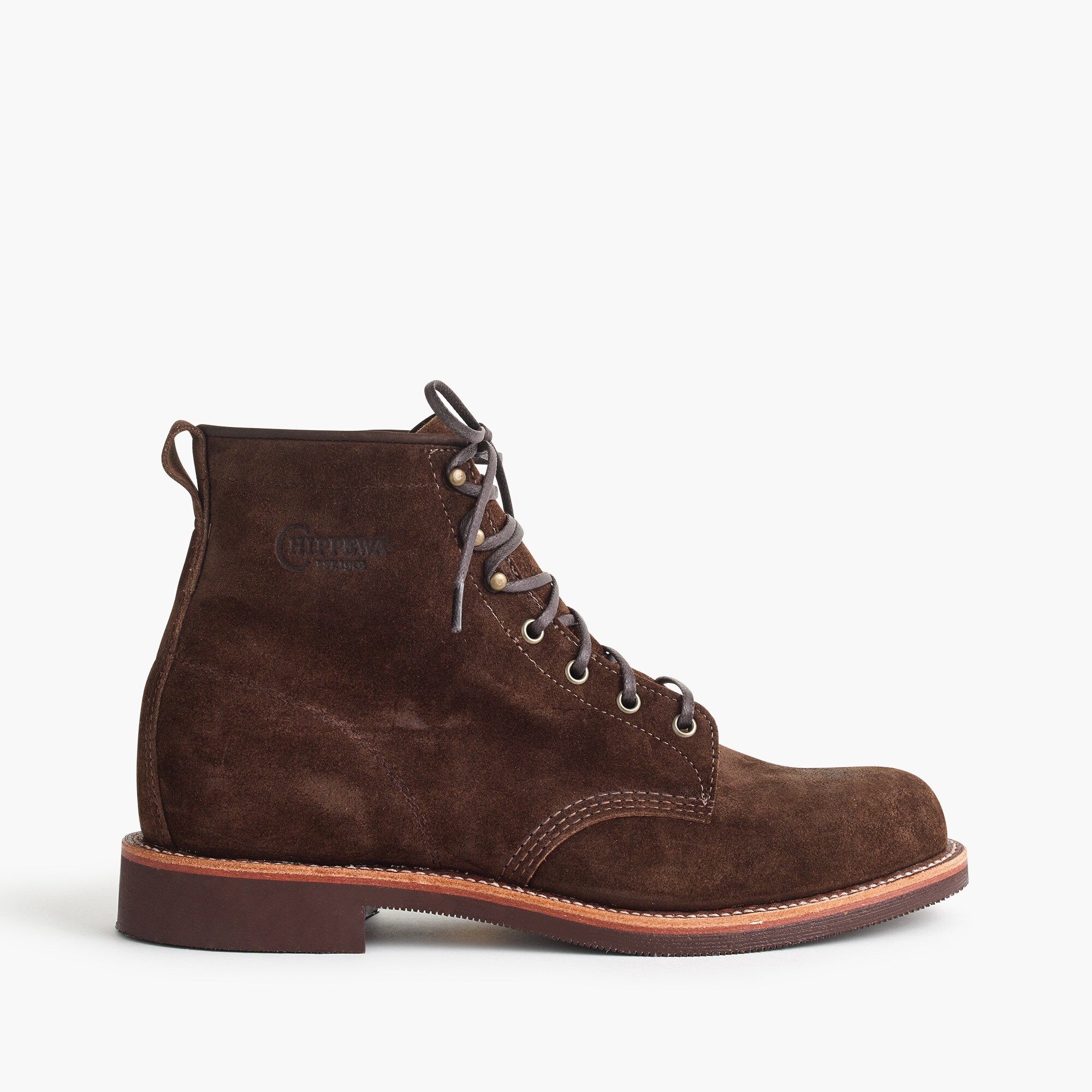 Men's Original Chippewa® For J.Crew RoughOut Leather Boots In Chestnut