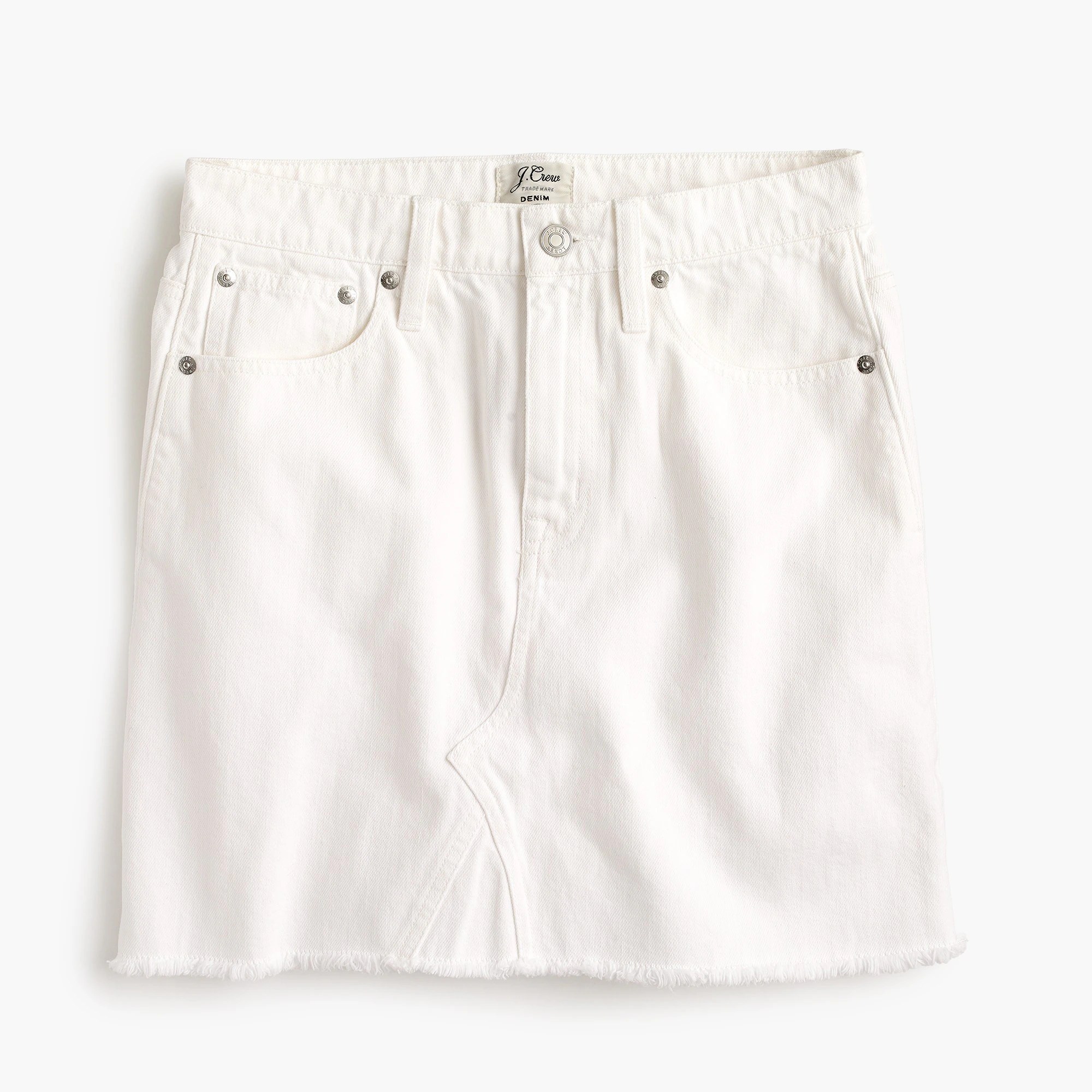 J.Crew White Denim Skirt For Women