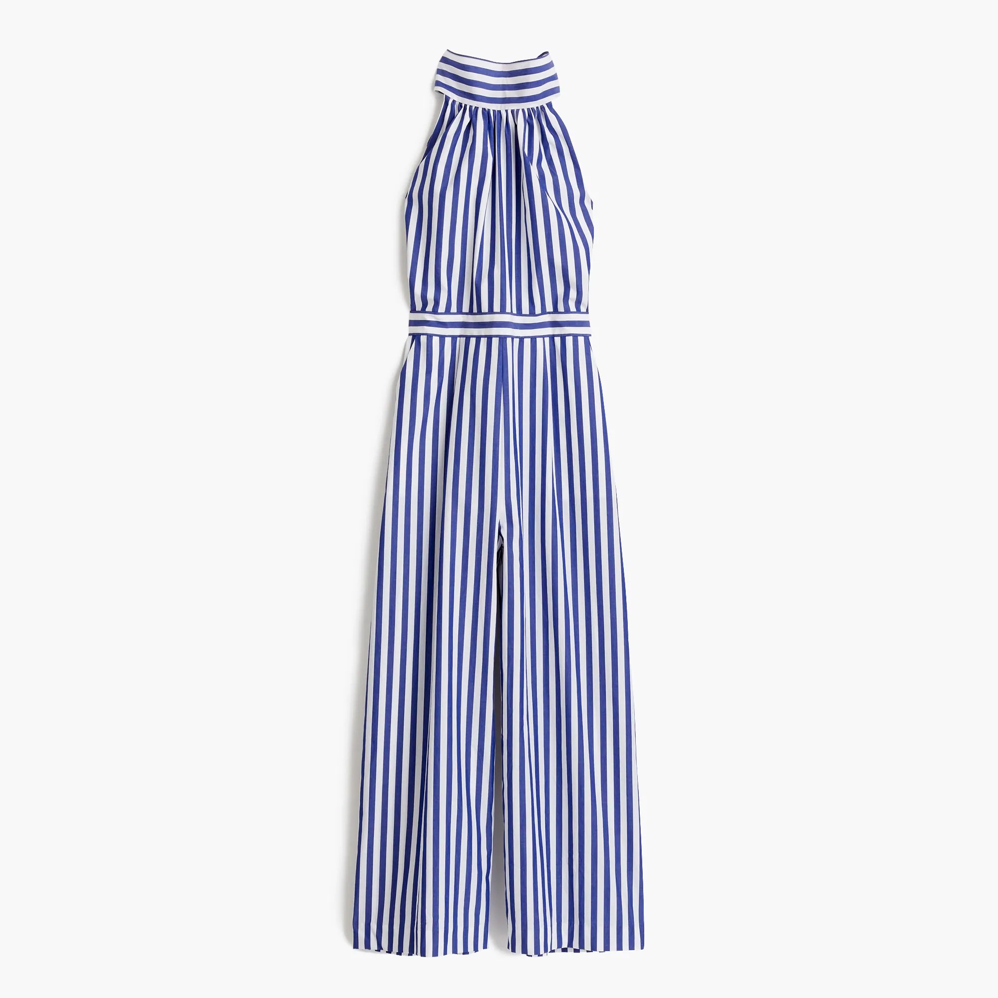 J.Crew Striped Halter Jumpsuit For Women