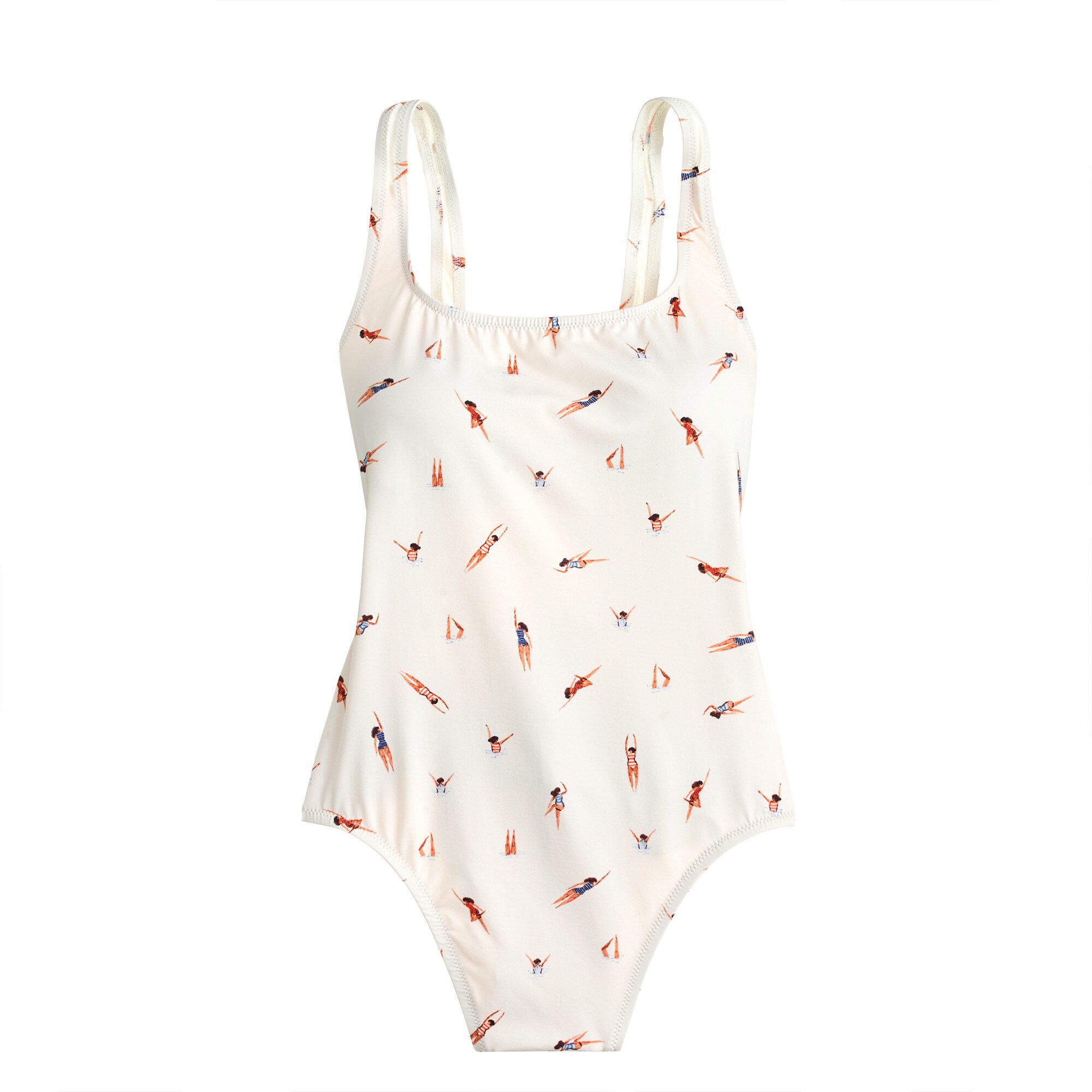 Women's Scoopback OnePiece Swimsuit In Swimmer Print Women's