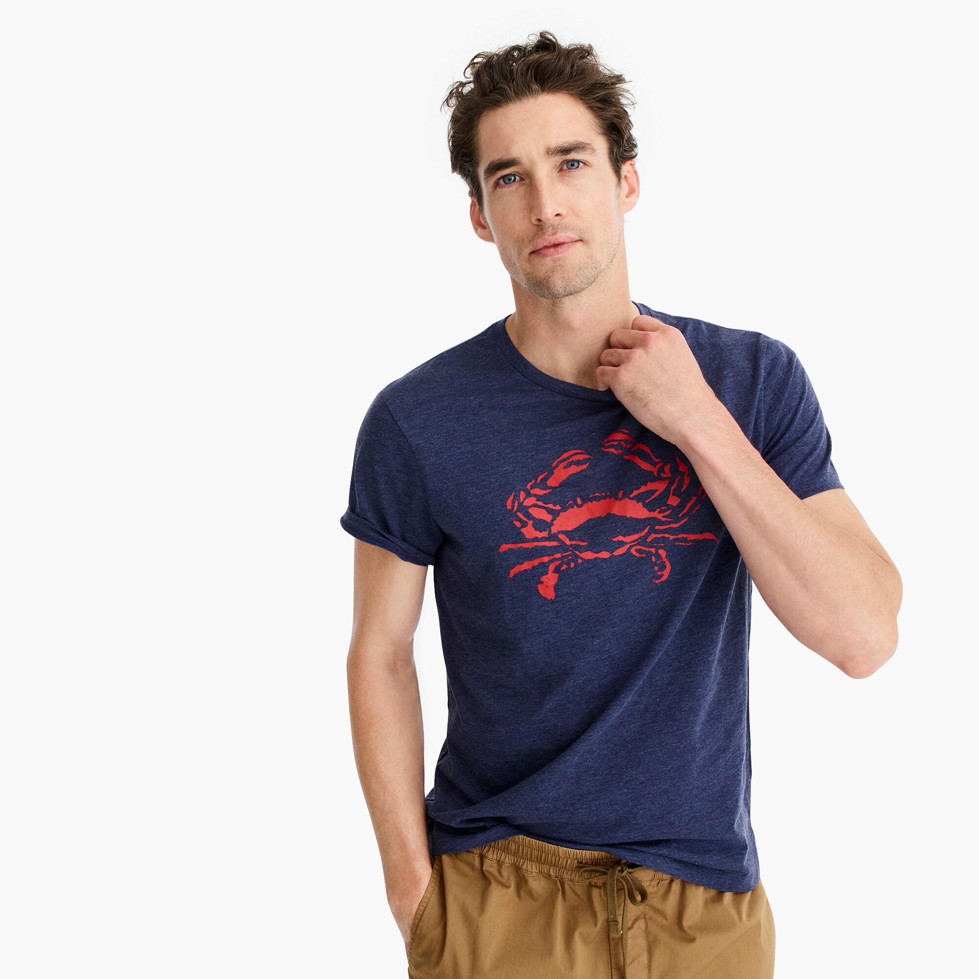 J.Crew J.Crew Mercantile Brokenin Crab Graphic Tshirt