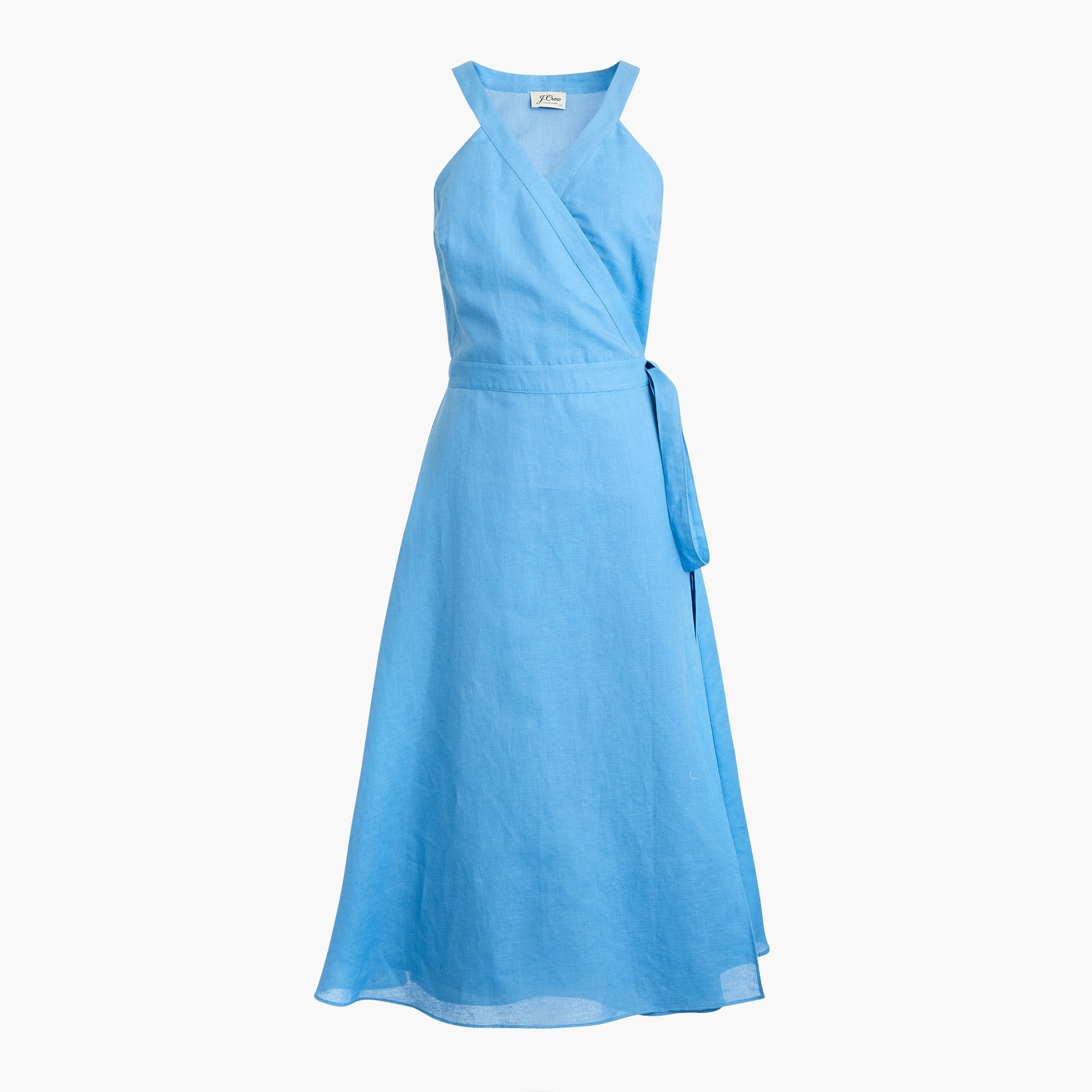 Linen Wrap Dress J.Crew