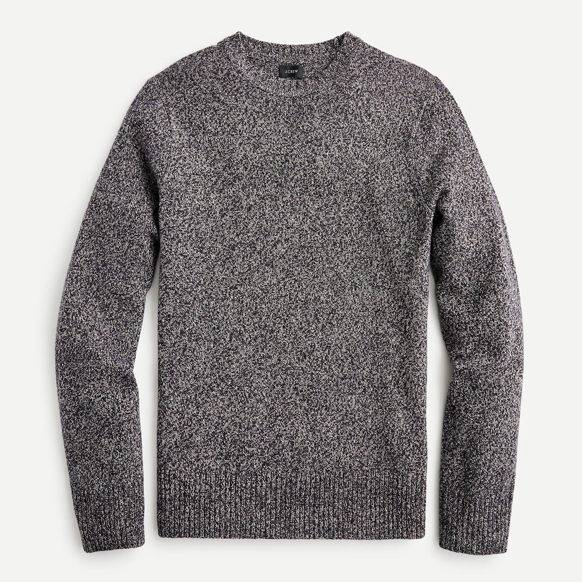 J.Crew Rugged Merino Wool Heather Crewneck Sweater For Men