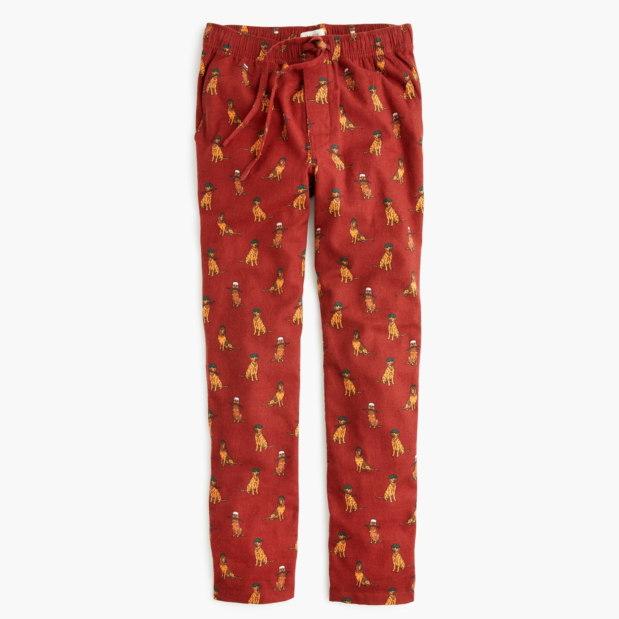 J. Crew K1265 Men's Flannel Pajama Lounge Pant Golden Retriever Bloodhound NWT M eBay