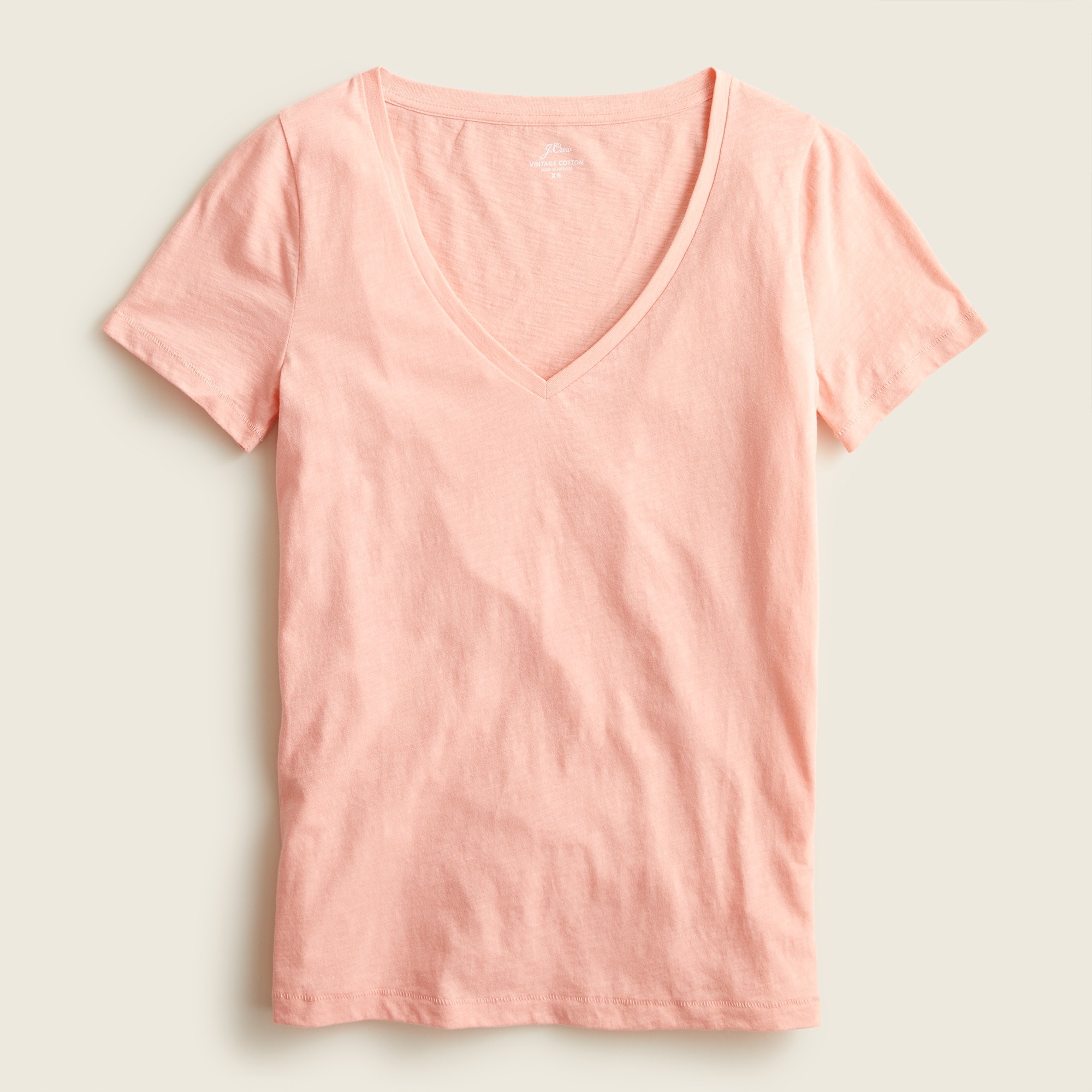 J.Crew Vintage Cotton Vneck Tshirt For Women