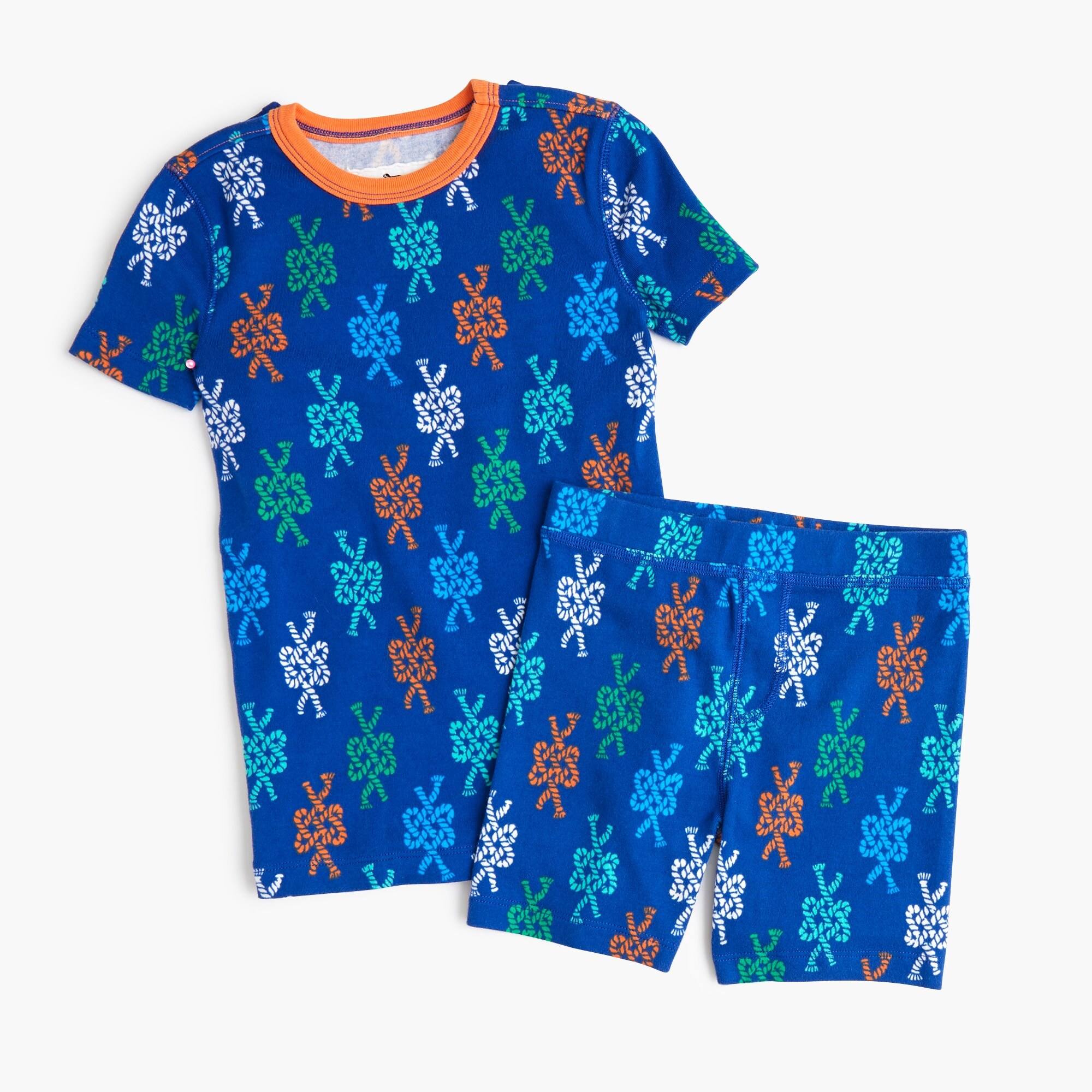 J.Crew Kids' Short Pajama Set In Sailors' Knots For Boys