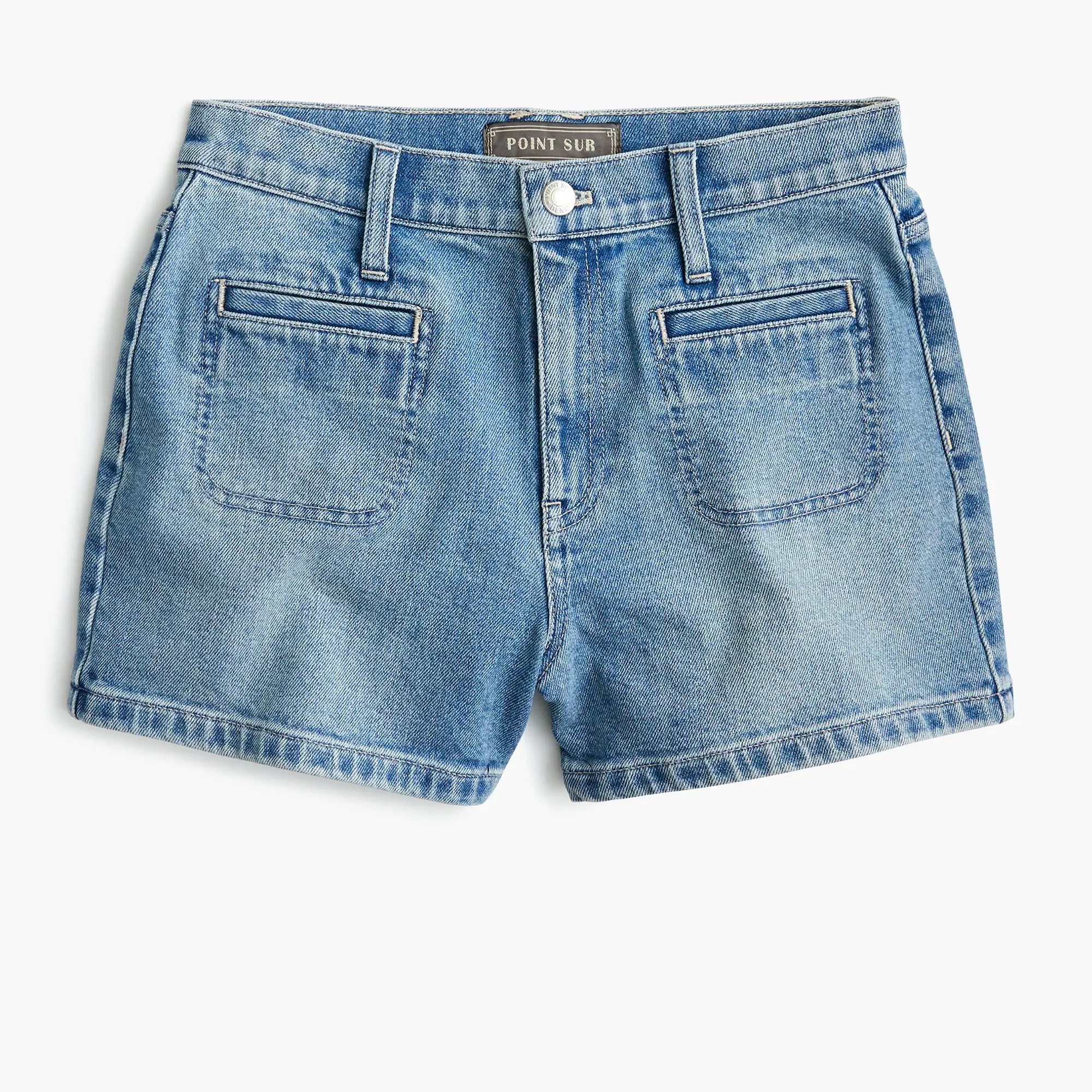 J.Crew Point Sur Patchpocket Short In Light River Wash For Women