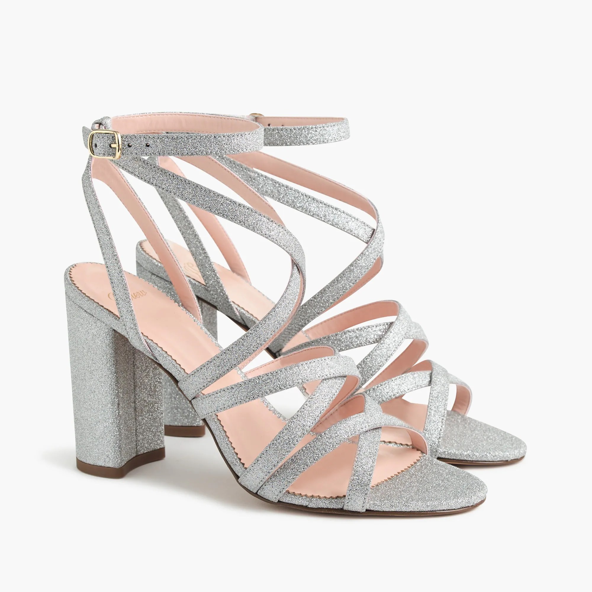 J.Crew Stella Heels In Glitter For Women