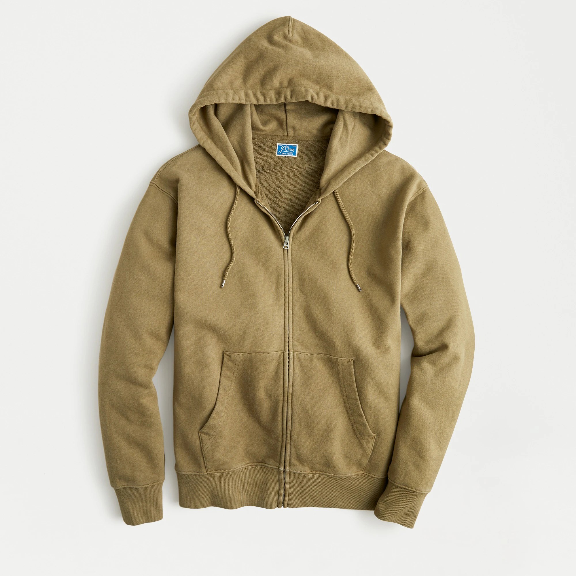J.Crew Garmentdyed French Terry Fullzip Hoodie For Men