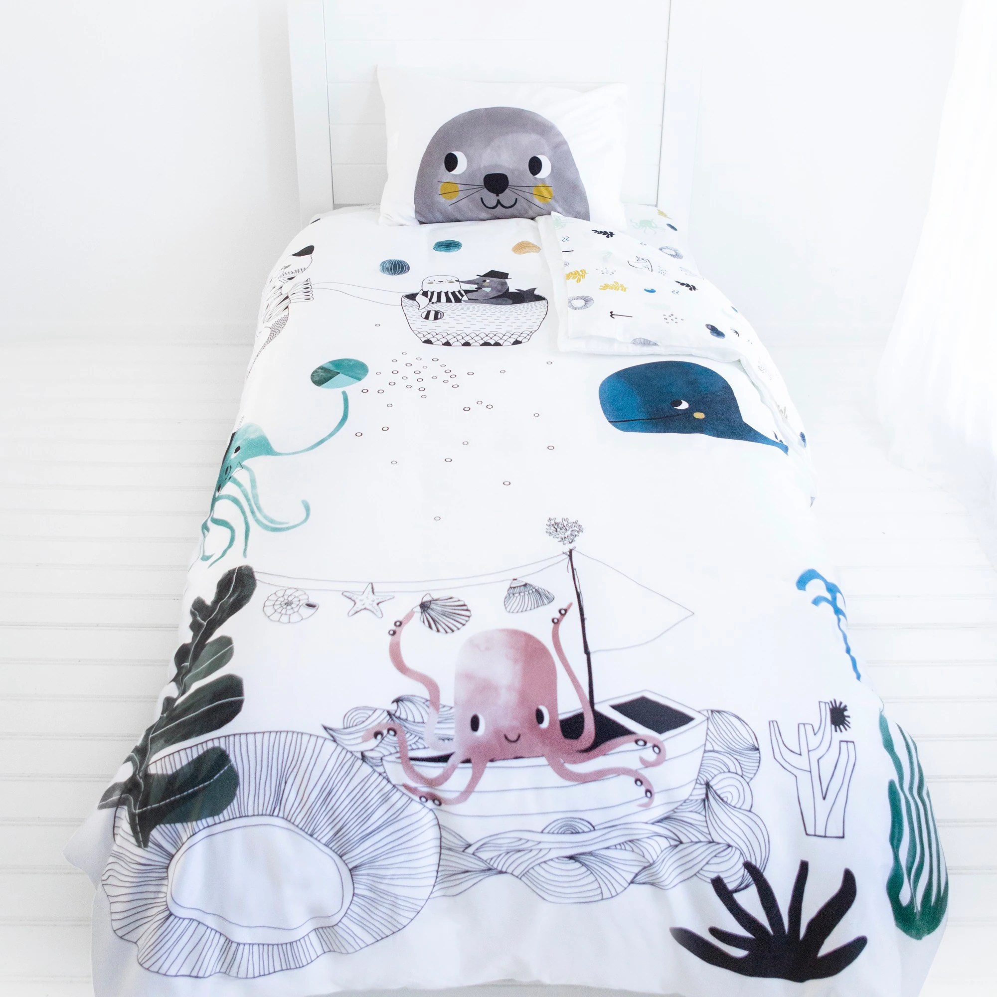 J.Crew Rookie Humans™ Underwater Love Twinsize Bedding Set For Boys