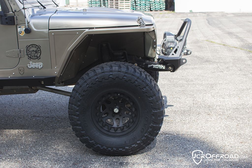 JcrOffroad Jeep HiLine Fenders Steel Front Vanguard Wide Jeep