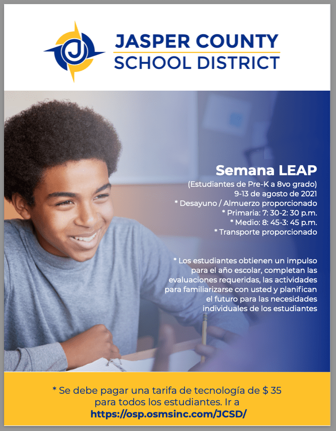 JCSD Leap Week! Jasper County School District