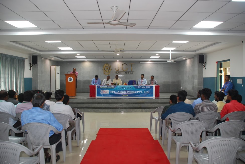 On Campus Drive PPG Asian Paints Pvt Ltd, Chennai JCT Engineering