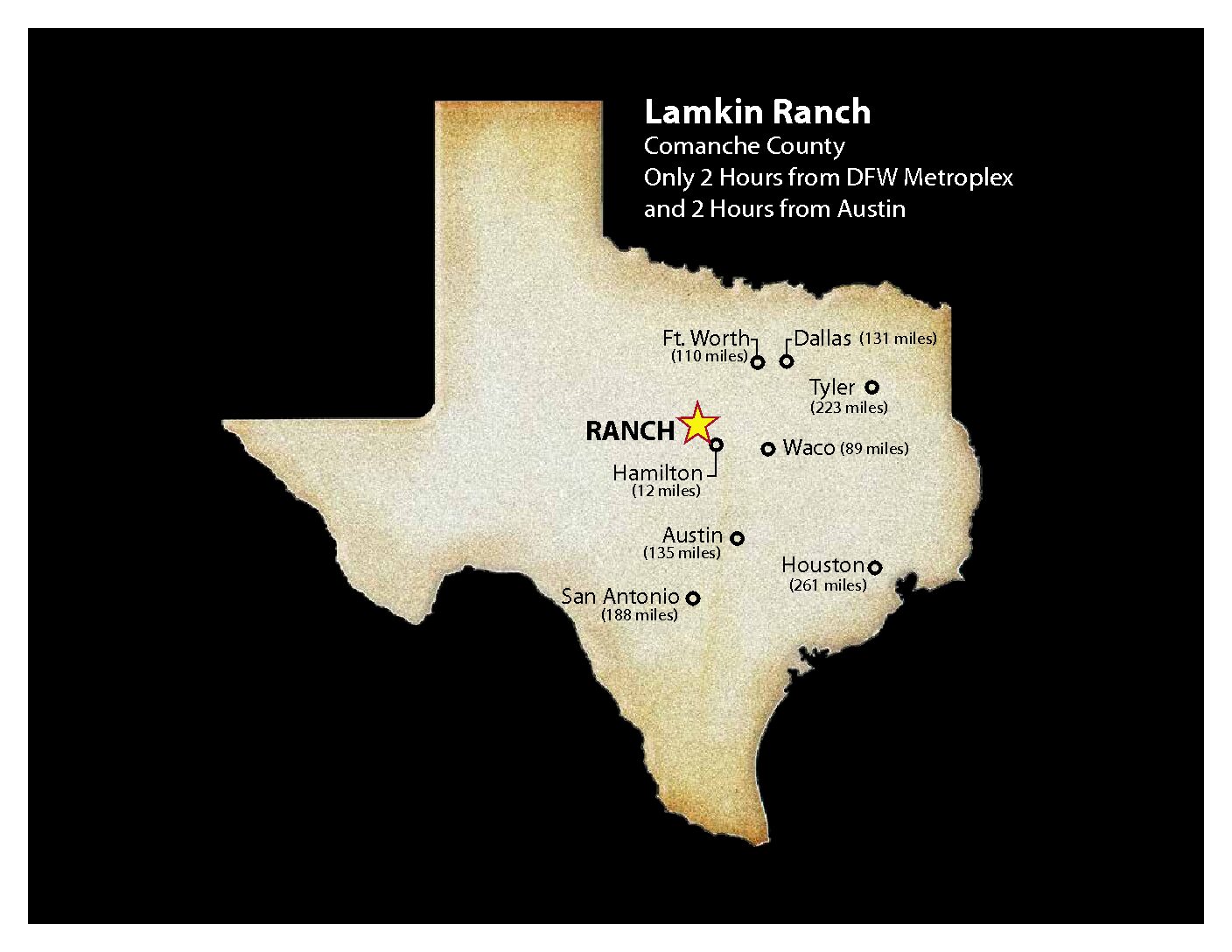 Lamkin Ranch_Texas Map JC Wilson Ranches and Commercial Real Estate