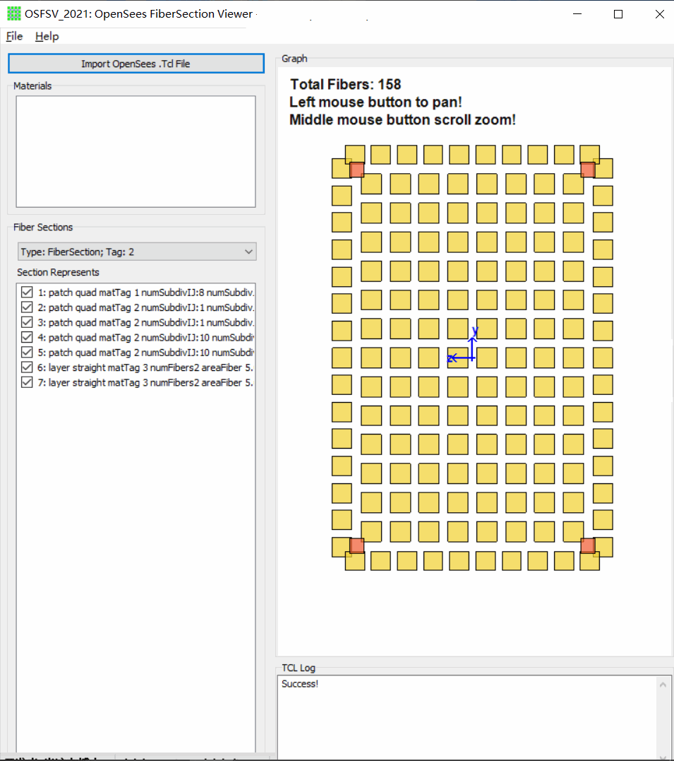 [工具][软件]OSFSV v2021 OpenSees Fiber Section Viewer [OpenSees纤维截面可视化工具