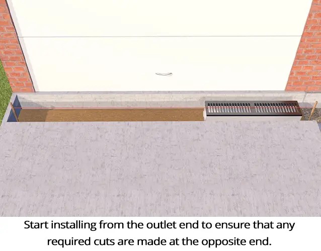 How to install a channel drainage system JDP