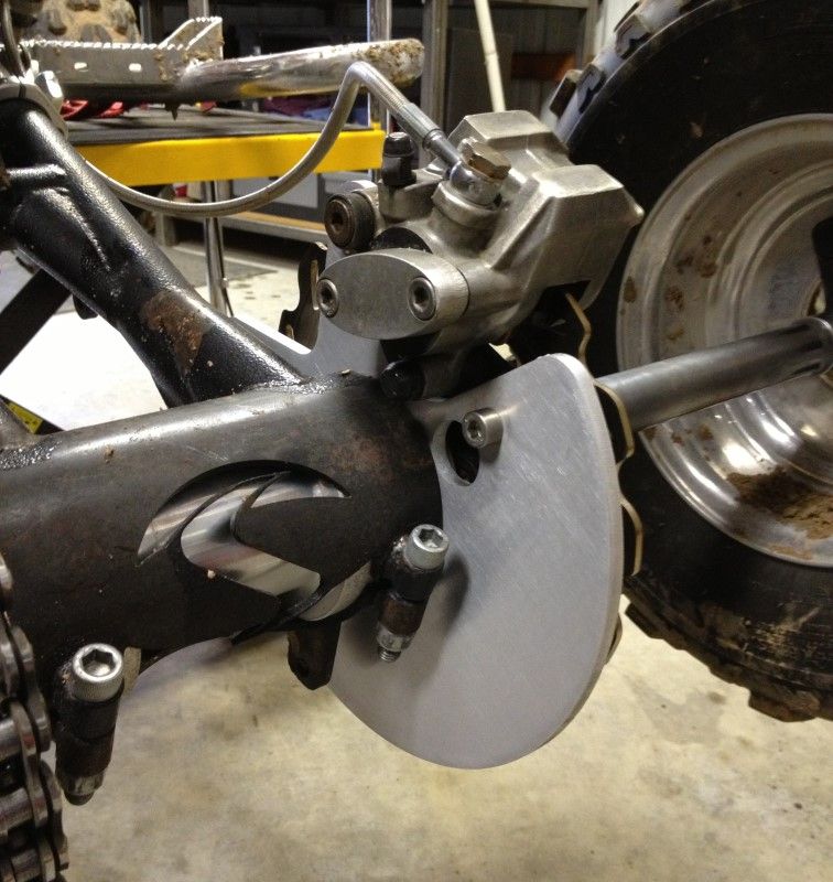 Yamaha Banshee Rear Rotor Guard / Brake stay JDS Customs