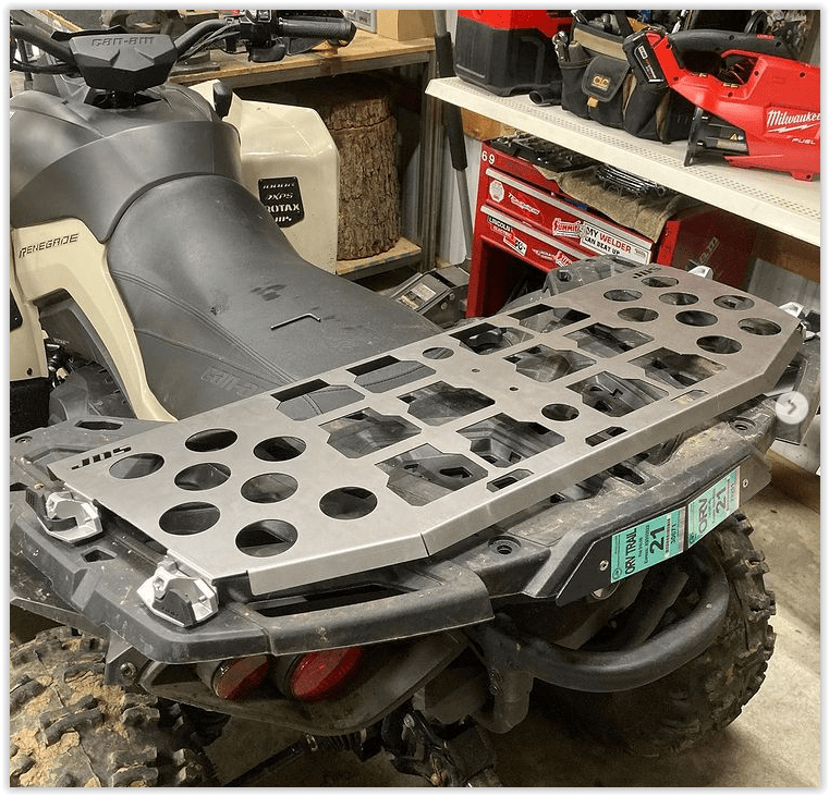 LinQ 36" Base Milwaukee Packout + Rotopax Can Mounting System CanAm