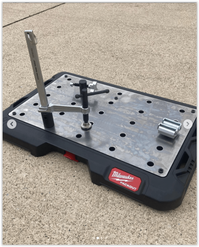Milwaukee Packout "WorkTop" Steel or Alum Welding Table top (Accepts 5/