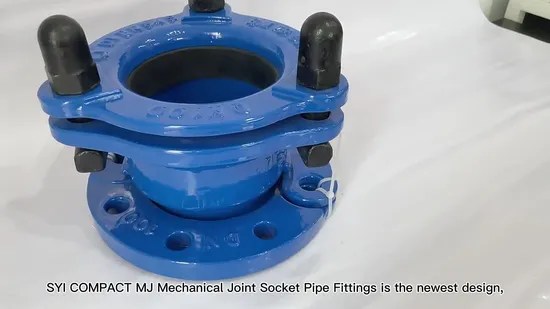 ISO2531 En545 En598 Ductile Iron Mj Mechanical Joint Socket Joint Pipe
