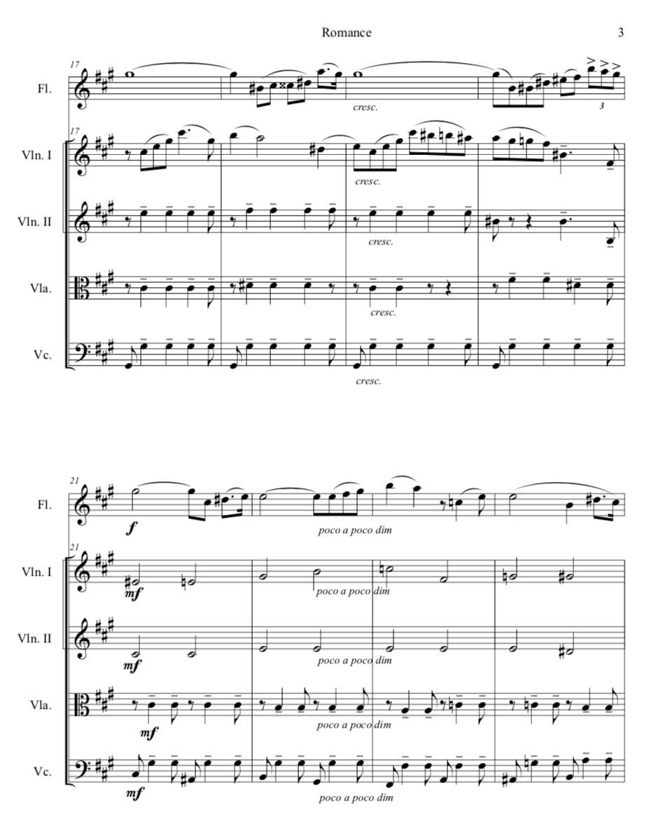 Beach Romance Op.23 Flute & Strings (Digital Download) JDW Sheet Music