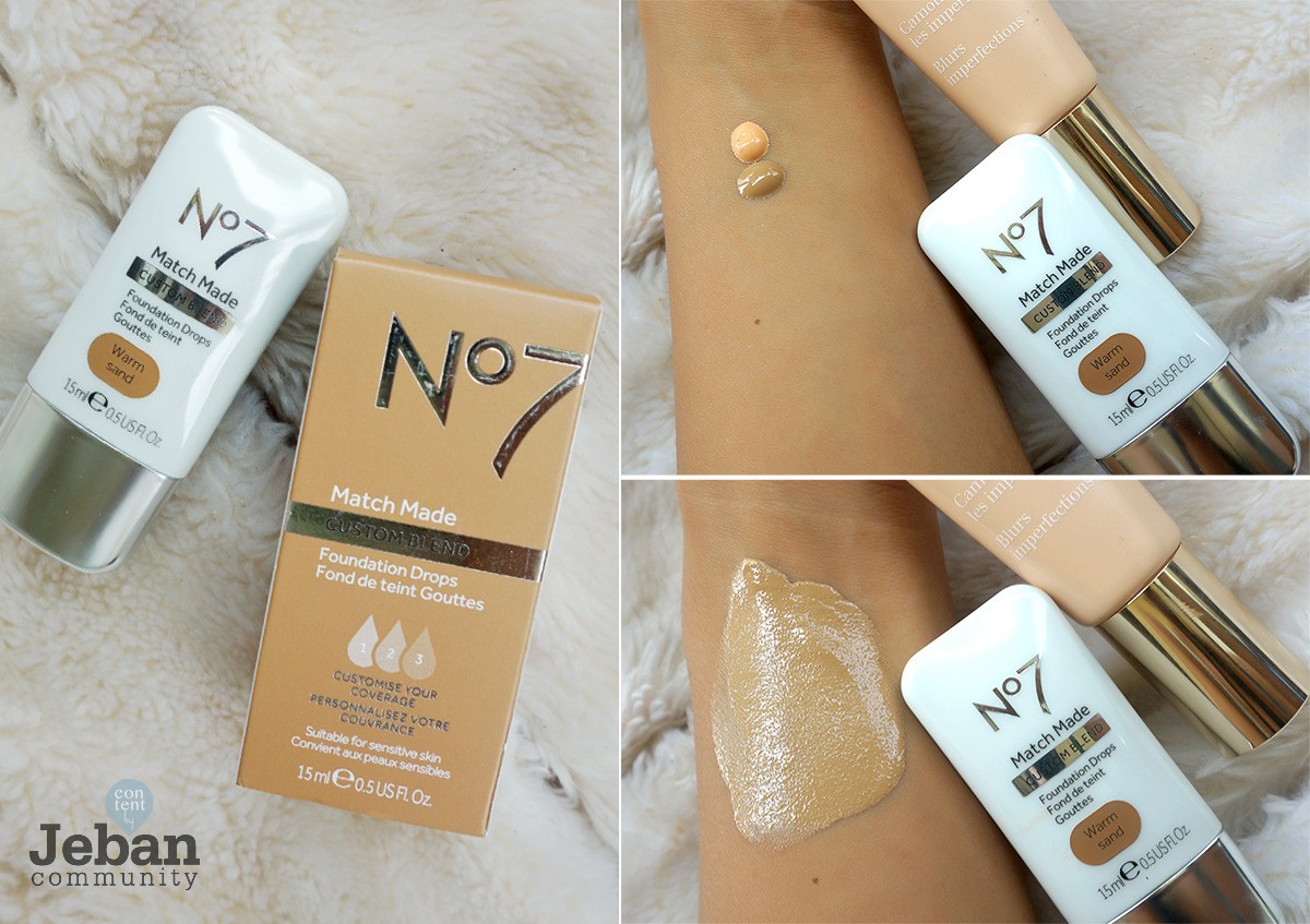 Review No.7 Match Made Custom Blend Foundation drop รองพื้นเข้มข้น