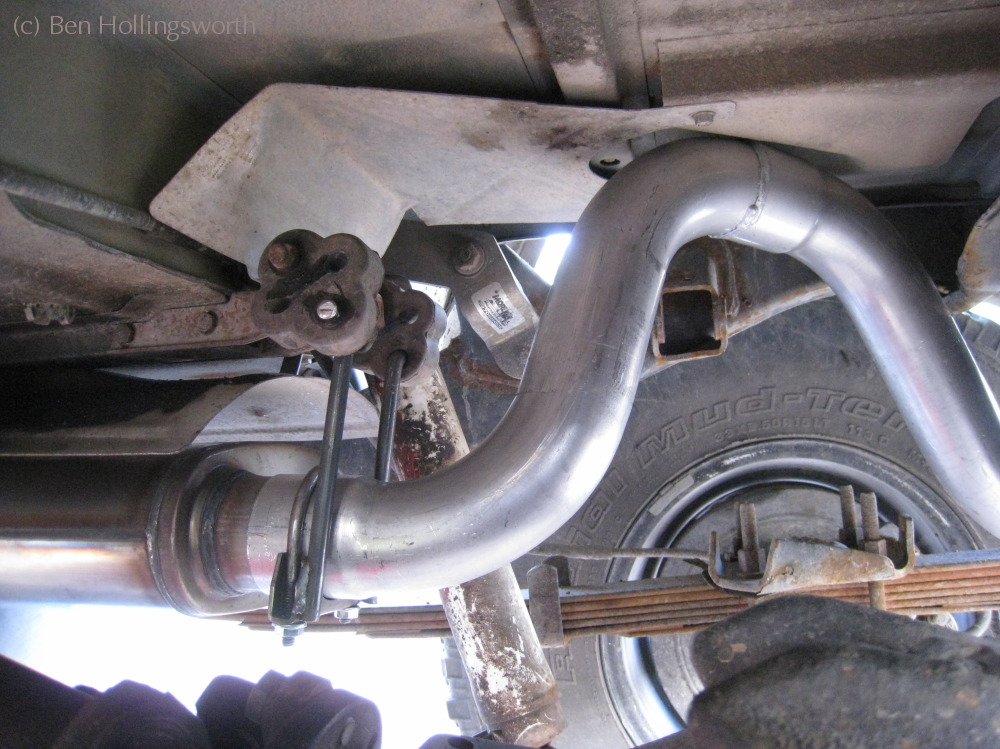 Installing a new catback exhaust on a ’95 Jeep Wrangler (YJ)