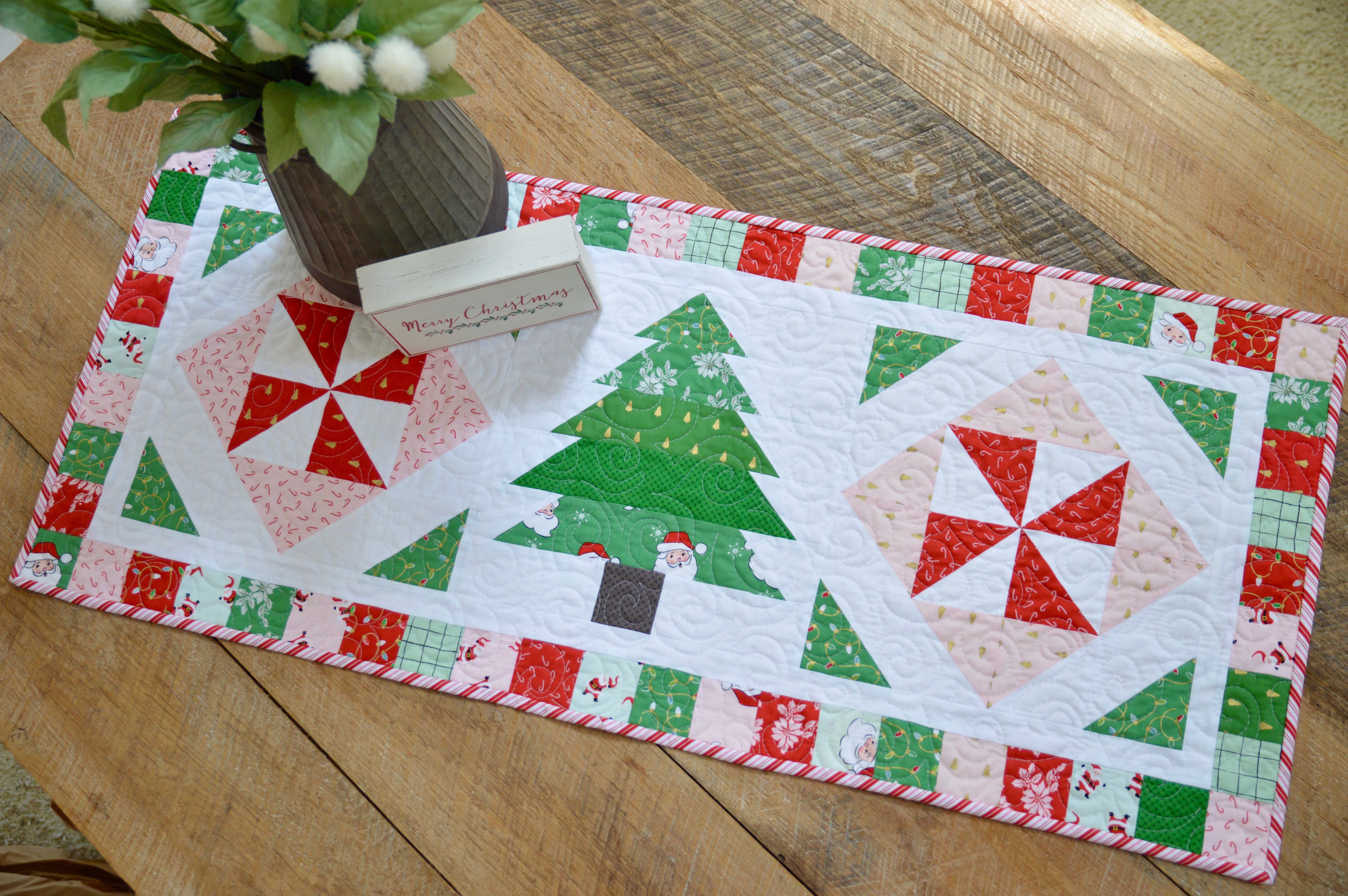 Peppermint Forest Table Runner and Quilt Pattern Peppermint Forest Table Runner and Quilt Pattern