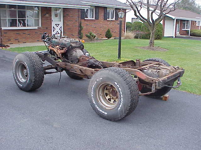 Jeep CJ5 frame replacement, POR15, rust proof, fabrication