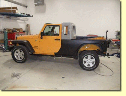 Jeep Wrangler Pick Up Conversion Kit