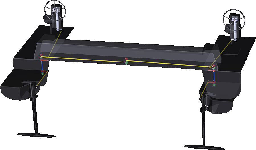 Examples of wheel steered boats