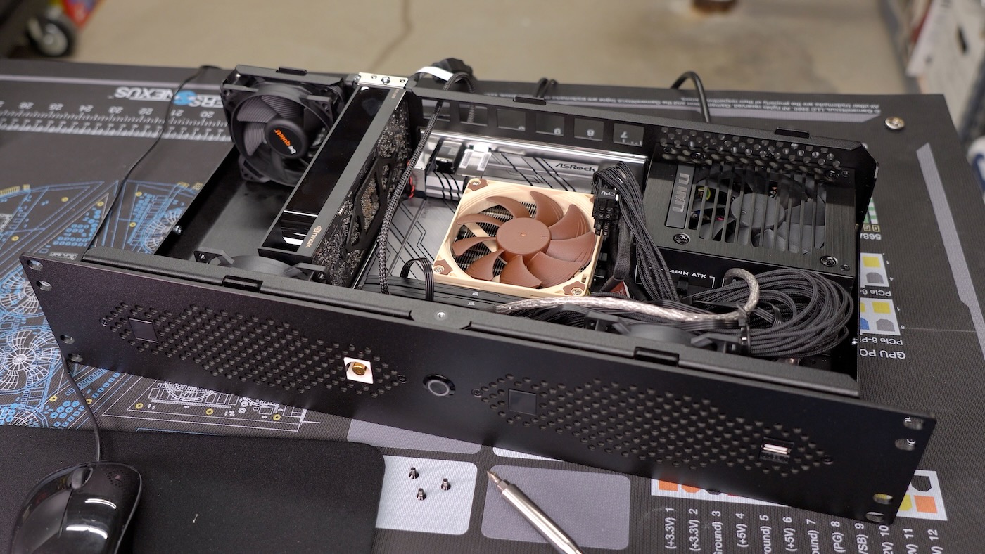 Moving my PC into my rack in a 2U case Jeff Geerling