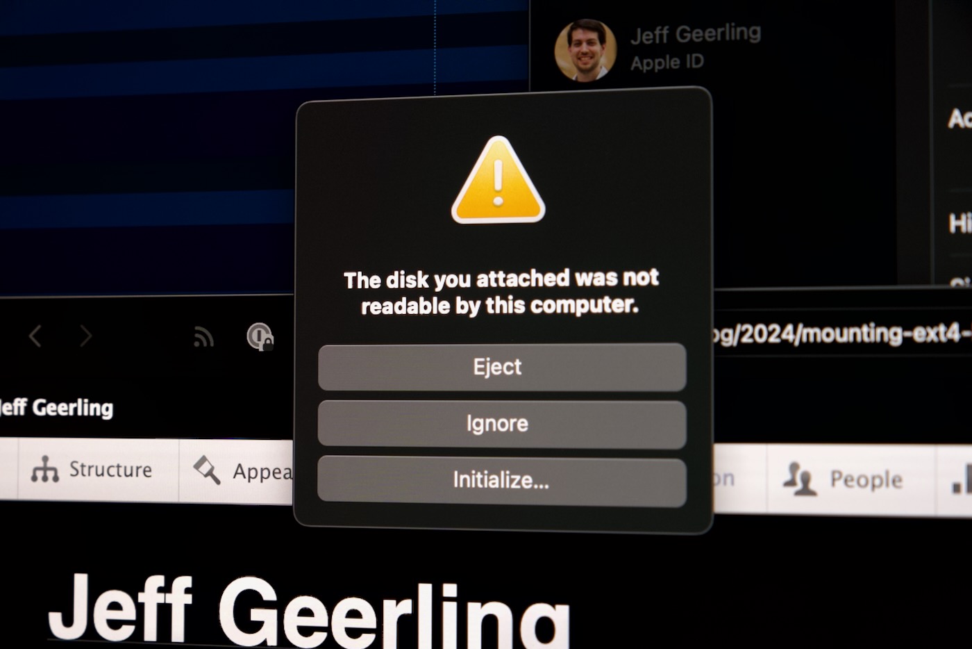 Mounting an ext4 linux USB drive on macOS in 2024 Jeff Geerling