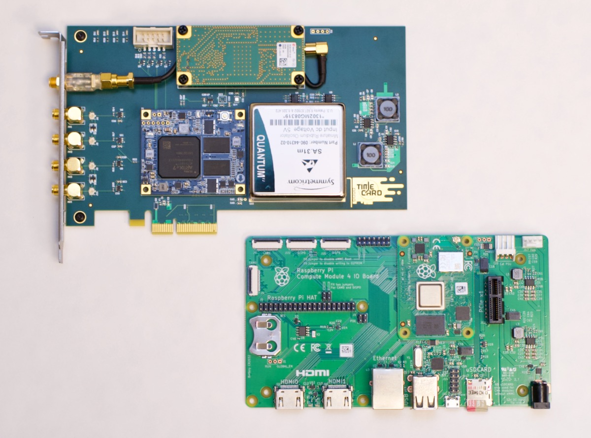Time Card and PTP on a Raspberry Pi Compute Module 4 Catenus
