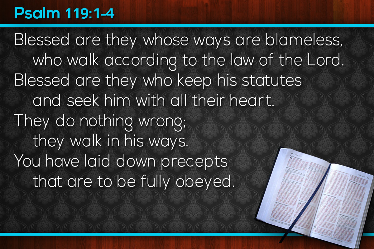 Memorize Scripture Psalm 11914