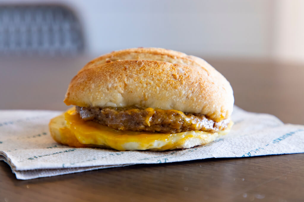 Review Starbucks Impossible Sausage Sandwich Jeffsetter Travel