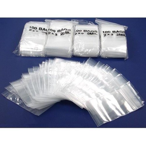 1000 pack Zip Lock Bags 1000pcs Zip Lock Bags 2" x 3" EN201K EN211K