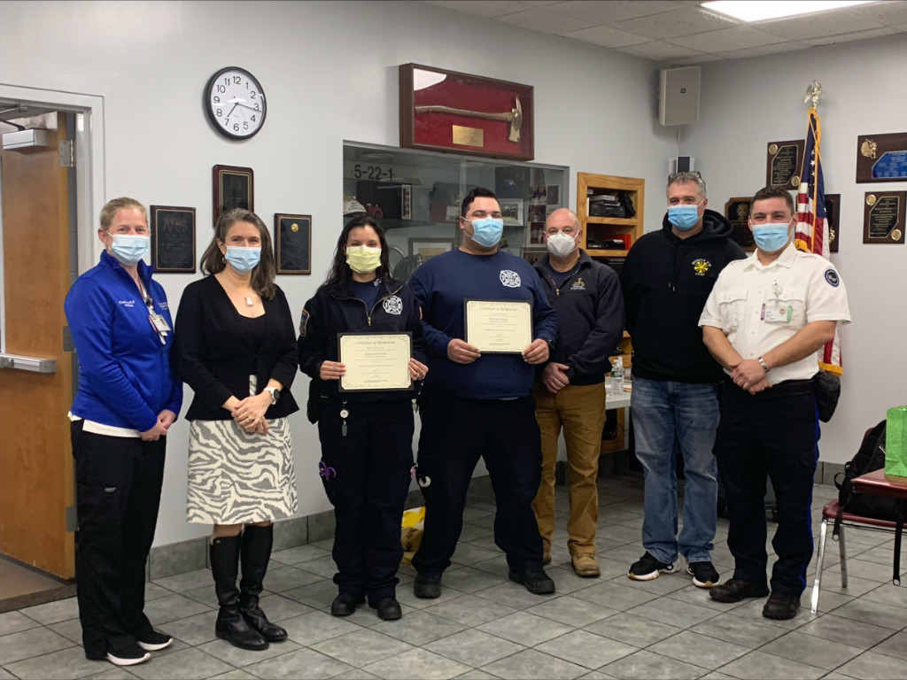 Ridge (NY) EMS Providers Recognized by Peconic Bay Medical Center
