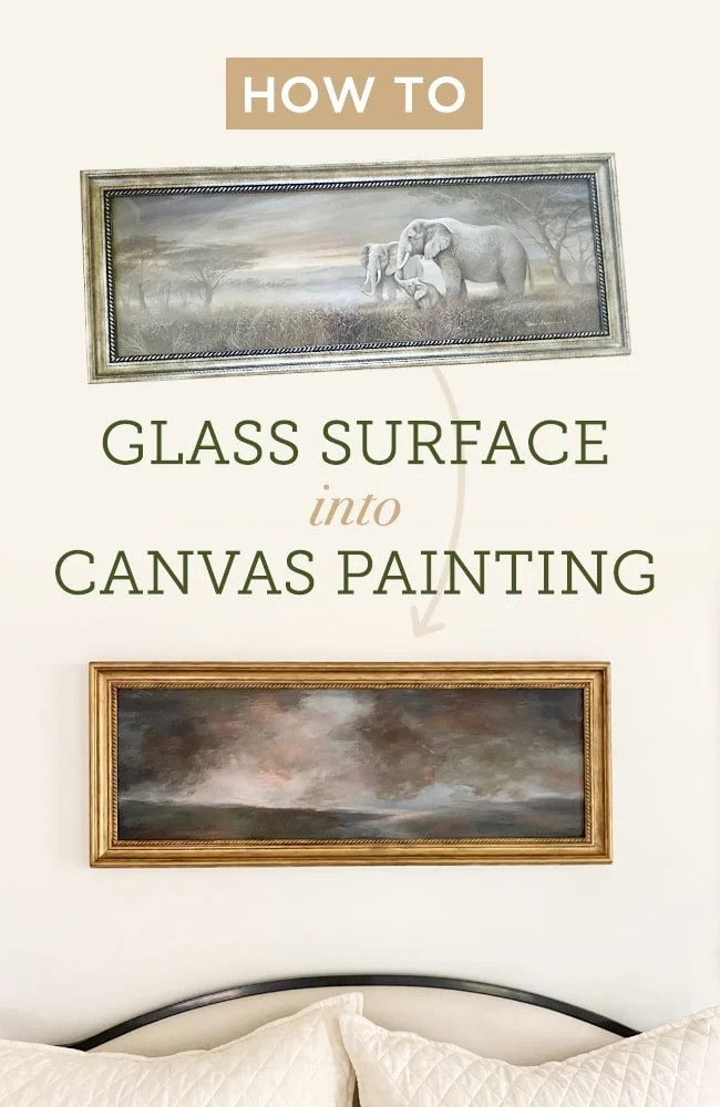 How to turn framed art into a canvas painting Jenna Sue Design