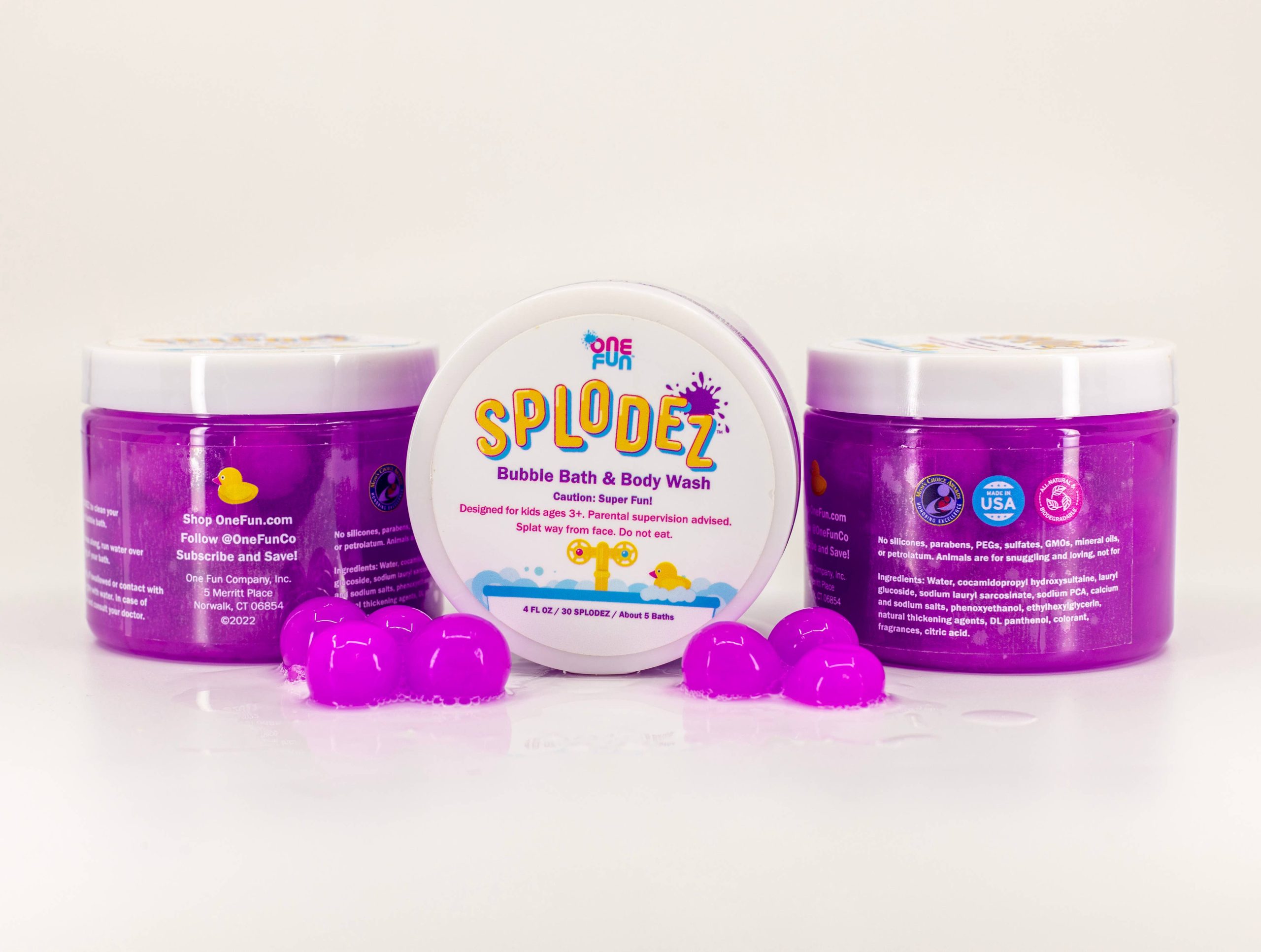SPLODEZ Bubble Bath & Body Wash MINIS Hunter & Laine