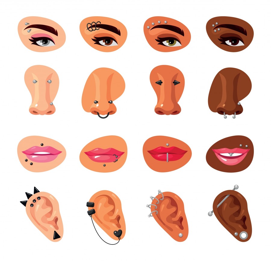 Cheeks piercing des accessoires tendance
