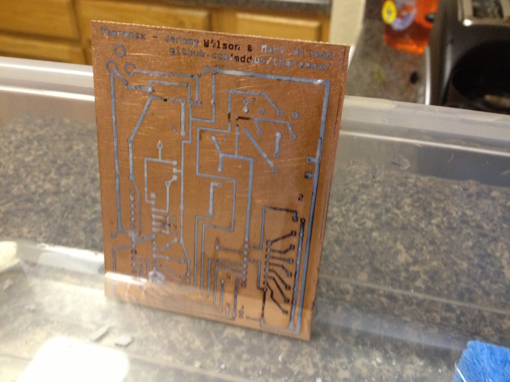 Theremax Pro Edition Learning to Etch a Copper PCB Jeremy Wilson